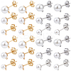 304 Stainless Steel Stud Earring Findings EJEW-SP0001-17K-1
