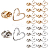 20Pcs 2 Colors Allloy Anti-glare Lapel Pins Brooches JEWB-AR0001-24A-2