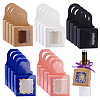 20Pcs 5 Styles Square Kraft Paper Festival Gift Storage Boxes with PVC Window and Hole Handle CON-PH0003-04-1