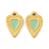 316 Surgical Stainless Steel Enamel Charms STAS-M073-42A-02G-1