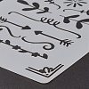 Plastic Reusable Drawing Painting Stencils Templates DIY-G027-F-M-3