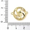 Rack Plating Brass Colorful Cubic Zirconia Vortex Connector Charms KK-K392-08G-01-3