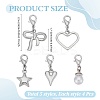 20Pcs 5 Styles Alloy Shoe Charms HJEW-WR00011-2