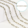 10M Brass Paperclip Chains CHC-SP0001-08A-AB-3