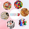 100Pcs 5 Colors Heart Jewelry Zip Top Bag FIND-SP0003-87-5