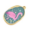 Printed 304 Stainless Steel Pendants STAS-P419-13G-01-2