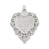 Brass Micro Pave Cubic Zirconia Pendants KK-A241-02P-1