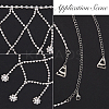 2Pcs Iron Rhinestone Sexy Shoulder Bra Body Chain FIND-GF0006-74A-6