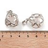 Natural Rose Quartz Round Ball Pendants G-Q163-05P-08-3