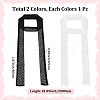 2Pcs 2 Colors Polyester Lace Long Silk Scarf for Women Girls AJEW-GF0011-28A-2