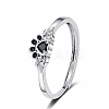 Brass Micro Pave Cubic Zirconia Adjustbale Finger Rings for Women PW-WG17DE1-01-5
