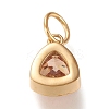 PVD Vacuum Plating 304 Stainless Steel Cubic Zirconia Pendant ZIRC-P080-A08-2