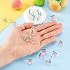 Transparent Acrylic Pendants OACR-FS0001-33B-5
