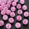 Transparent Crackle Acrylic Beads MACR-S373-66B-N02-1