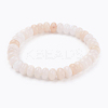 Natural Pink Aventurine Beads Stretch Bracelets BJEW-JB03376-03-1