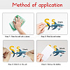 Translucent PVC Self Adhesive Wall Stickers STIC-WH0015-339-5