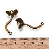 Tibetan Style Alloy Leaf  Links Connector Charmss PALLOY-T094-11AB-3