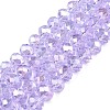 Electroplate Glass Beads Strands EGLA-A044-T8mm-B17-1