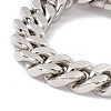 Non-Tarnish 304 Stainless Steel Curb Chains Bracelet for Women BJEW-E107-10P-3