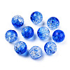 Transparent Crackle Acrylic Beads CACR-N002-21B-3