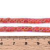 AB Color Plated Opaque Glass Beads Strands GLAA-T026-2x4mm-P18-4