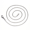 Non-Tarnish 304 Stainless Steel Boston Link Chain Necklace NJEW-S420-005D-P-3
