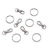 Alloy Swivel Lobster Claw Clasps FIND-TA0001-01P-3
