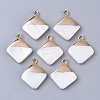 Electroplate Freshwater Shell Pendants X1-SHEL-S276-64-1