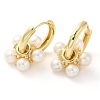 Rack Plating Brass Micro Pave Cubic Zirconia Hoop Earring EJEW-C079-02G-1
