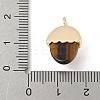 Natural Tiger Eye Pendants KK-Z107-02G-02-3