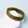 Rectangle Natural Lemon Jade Beads Stretch Bracelets for Women Men BJEW-Z149-01H-3