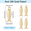 10Pcs Brass Charms KK-SC0007-48-2