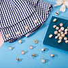 40Pcs 4 Styles 1-Hole Acrylic Rhinestone Shank Buttons BUTT-TA0001-44-6
