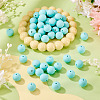 50Pcs Food Grade Eco-Friendly Silicone Beads SIL-TA0002-89J-4