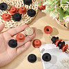 20Pcs 2 Colors Silicone Beads SIL-CA0004-54-3