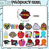 19Pcs 19 Styles Learning Theme Food Grade Eco-Friendly Silicone Focal Beads SIL-SZ0001-35-2