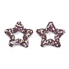 Star Shape Polymer Clay Rhinestone Beads CLAY-NH0001-06F-1