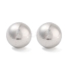 Non-Tarnish Half Round 316 Surgical Stainless Steel Stud Earrings for Women Men LS-EJEW-Z050-08B-AS-2