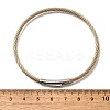304 Stainless Steel Bangles for Women BJEW-C091-02C-GP-5