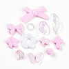 Transparent & Opaque Acrylic Beads TACR-T028-26C-2