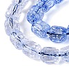 Transparent Crackle Glass Beads Strands GLAA-Q108-04A-02-3
