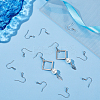 300Pcs 316 Surgical Stainless Steel Earring Wire STAS-UN0058-27-2
