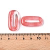 Cherry Quartz Glass Oval Pendants G-N342-105D-3