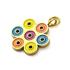 304 Stainless Steel Enamel Pendants STAS-E550-48G-2