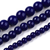 Opaque Solid Color Glass Beads Strands X-GLAA-T032-P6mm-03-4