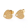 Ion Plating(IP) 304 Stainless Steel Stud Earring Findings X-EJEW-O104-07G-1