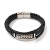 Braided Microfiber Leather Multi-strand Bracelets BJEW-B096-06E-1