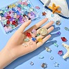 120Pcs 4 Styles Transparent Spray Painted Glass Beads GLAA-YW0004-32-4