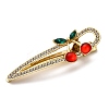 Cherry Golden Alloy Alligator Hair Clips PHAR-K006-04B-G-2