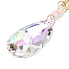 Alloy Rhinestones & Glass Charm Suncatchers HJEW-E013-01G-C-2